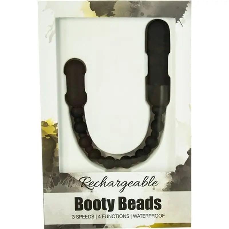 Rechargeable Booty Beads Black PowerBullet Discreet Intimate Essentials.