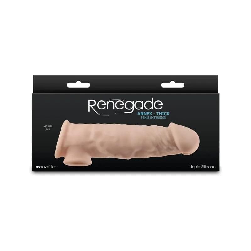 Renegade Annex - Thick -  -  18.6 cm Penis Extender Sleeve NS Novelties Discreet Intimate Essentials.