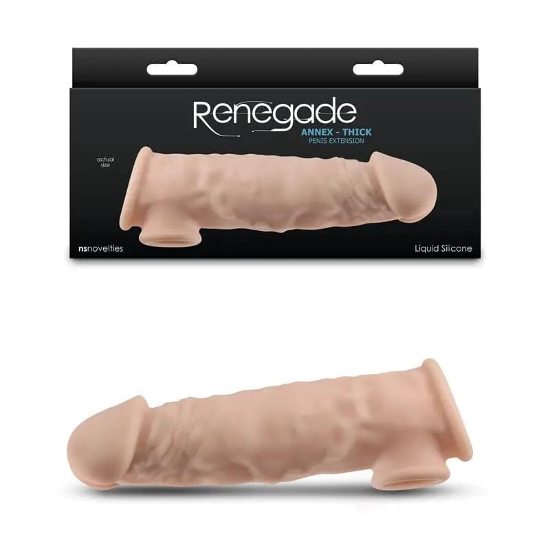 Renegade Annex - Thick -  -  18.6 cm Penis Extender Sleeve NS Novelties Discreet Intimate Essentials.