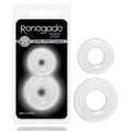 Shop affordable quality Renegade - Double Stack - Clear Cock Rings - Set of 2 - Discreet Intimate Essentials - COCK RINGS - NS Novelties
