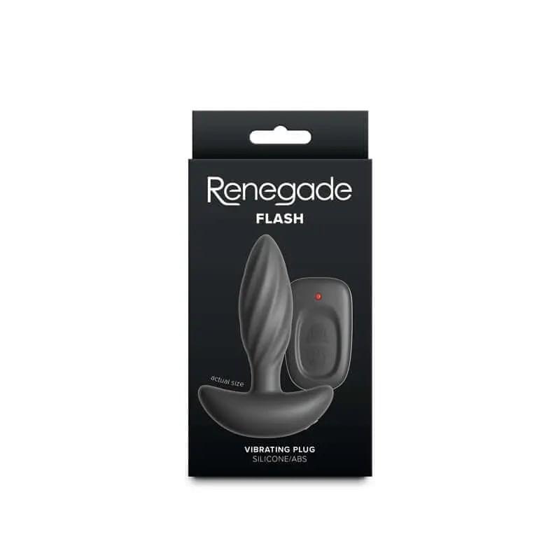 Renegade Flash -  -  10.3 cm USB Rechargeable Vibrating Butt Plug NS Novelties Discreet Intimate Essentials.