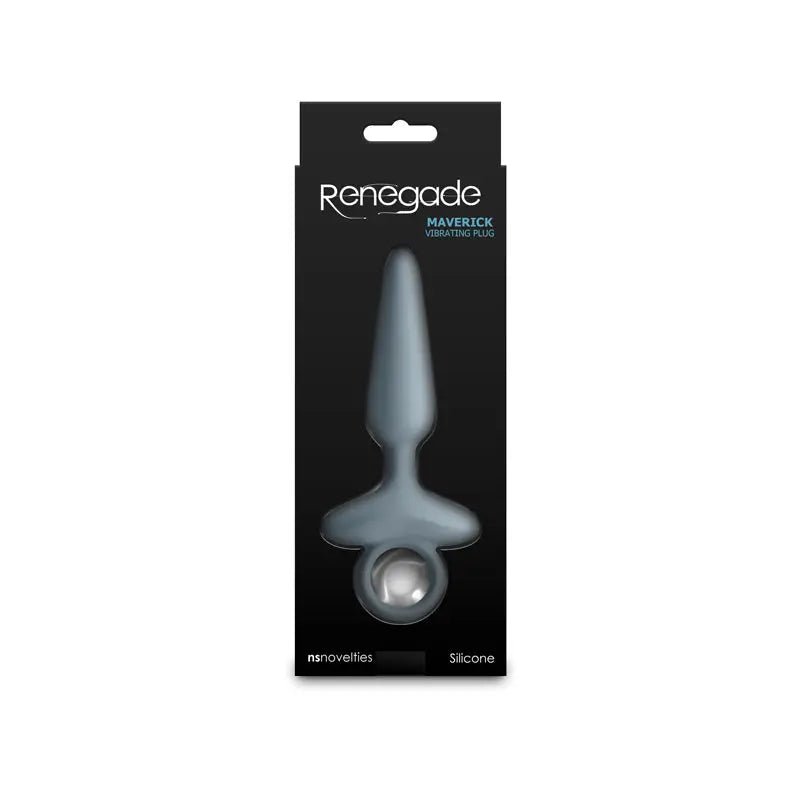 Shop affordable quality Renegade Maverick - Grey - Grey 15 cm USB Rechargeable Vibrating Butt Plug - Discreet Intimate Essentials - ANAL TOYS - NS Novelties