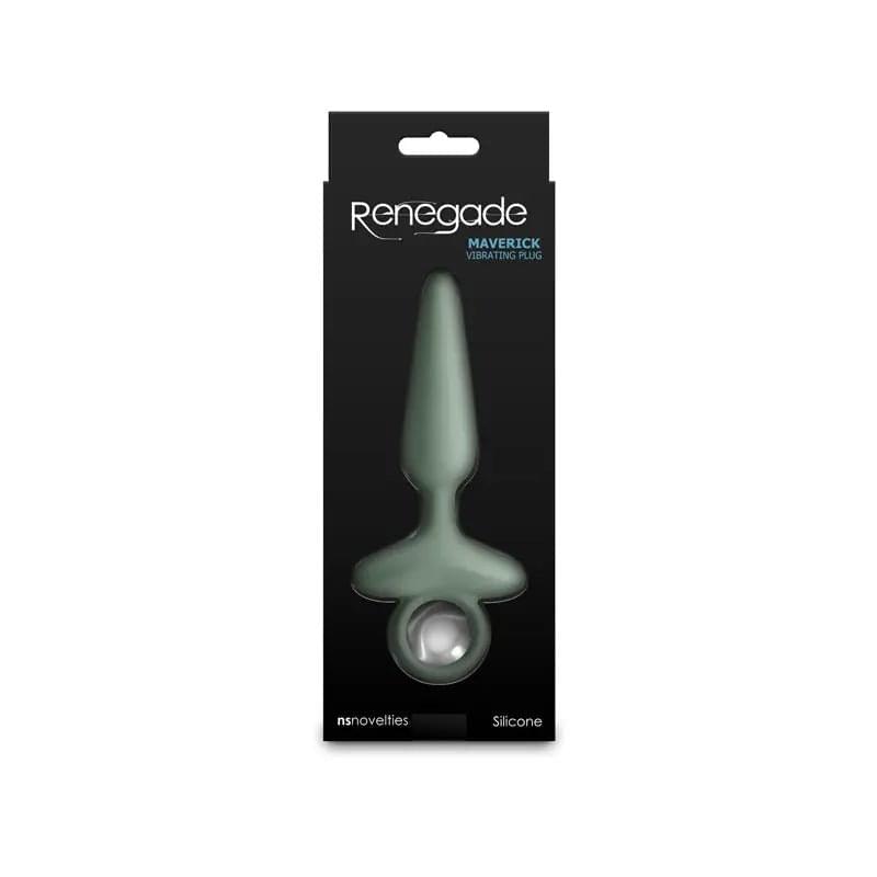 Renegade Maverick - Sage -  15 cm USB Rechargeable Vibrating Butt Plug NS Novelties Discreet Intimate Essentials.