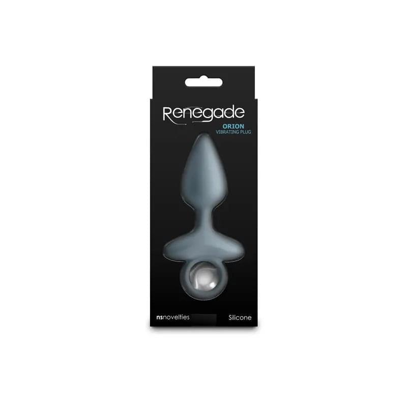 Renegade Orion - Grey - Grey 13 cm USB Rechargeable Vibrating Butt Plug NS Novelties Discreet Intimate Essentials.