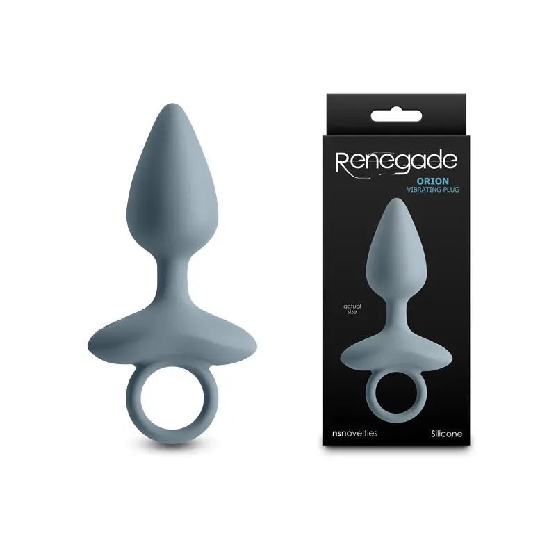 Shop affordable quality Renegade Orion - Grey - Grey 13 cm USB Rechargeable Vibrating Butt Plug - Discreet Intimate Essentials - ANAL TOYS - NS Novelties