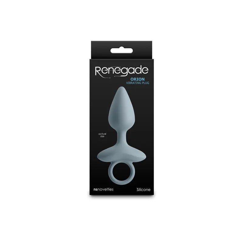 Shop affordable quality Renegade Orion - Grey - Grey 13 cm USB Rechargeable Vibrating Butt Plug - Discreet Intimate Essentials - ANAL TOYS - NS Novelties
