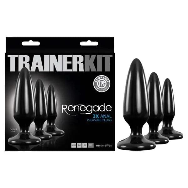 Renegade Pleasure Plug Trainer Kit -  Butt Plugs - Set of 3 Sizes NS Novelties Discreet Intimate Essentials.