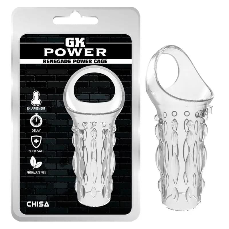 Renegade Power Cage Sleeve Clear GK Power Discreet Intimate Essentials.