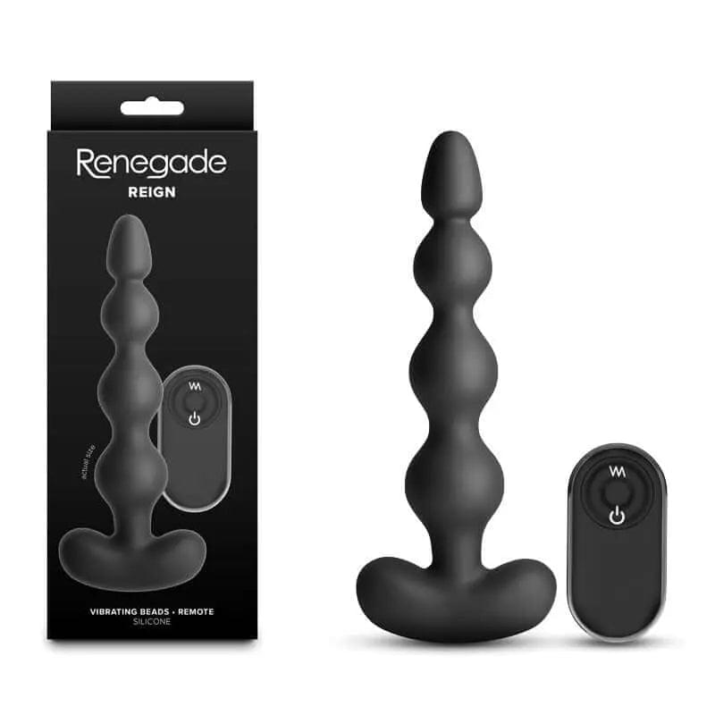 Renegade Reign -  -  17.9 cm USB Rechargeable Vibrating Anal Beads with Wireless Remote NS Novelties Discreet Intimate Essentials.