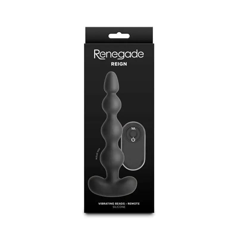 Renegade Reign -  -  17.9 cm USB Rechargeable Vibrating Anal Beads with Wireless Remote NS Novelties Discreet Intimate Essentials.