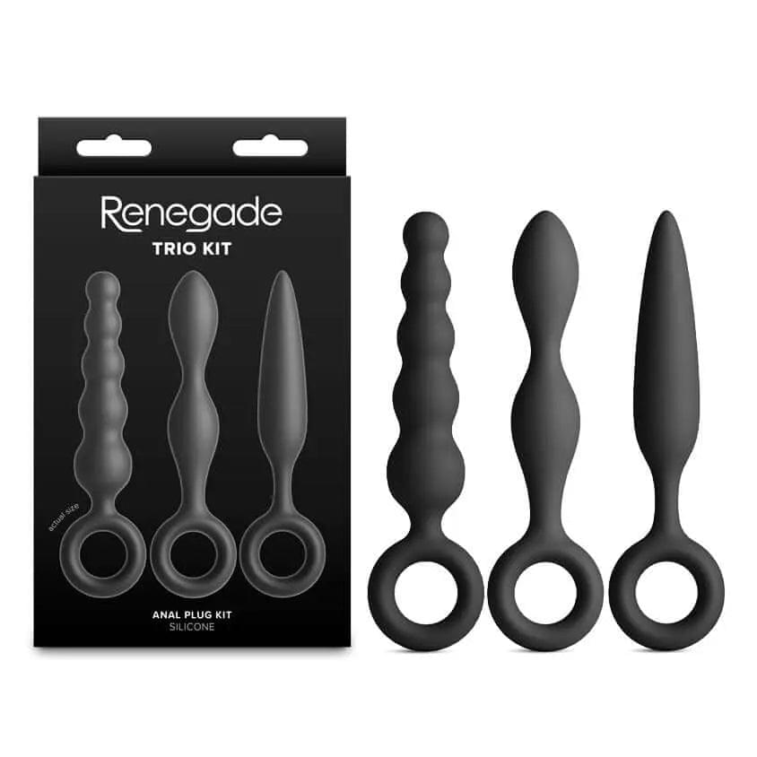 Renegade Trio Kit -  -  Butt Plugs - Set of 3 NS Novelties Discreet Intimate Essentials.
