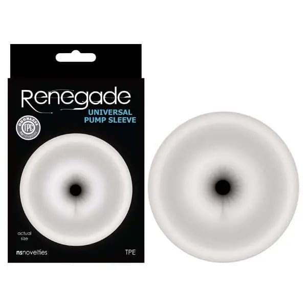 Renegade Universal Pump Sleeve - Clear Ass-Shaped Penis Pump Sleeve NS Novelties Discreet Intimate Essentials.
