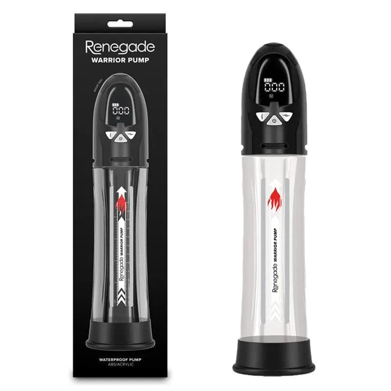 Renegade Warrior Pump -  - /Clear Waterproof Automatic Penis Pump NS Novelties Discreet Intimate Essentials.