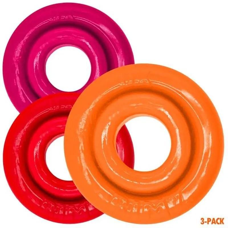 RimRingz 3 Pc Multi Size Fire Hots OxBalls Discreet Intimate Essentials.