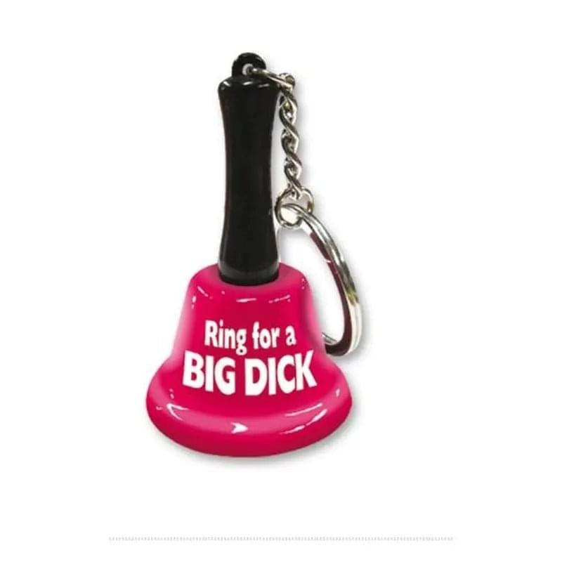 Ring For A Big Dick Mini Bell Keychain Novelty Discreet Intimate Essentials.