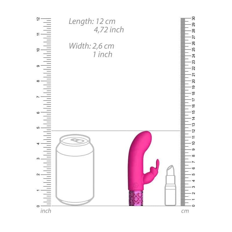 ROYAL GEMS Dazzling - Silicone Rechargeable Bullet -  12 cm USB Rechargeable Bullet Shots Toys Discreet Intimate Essentials.