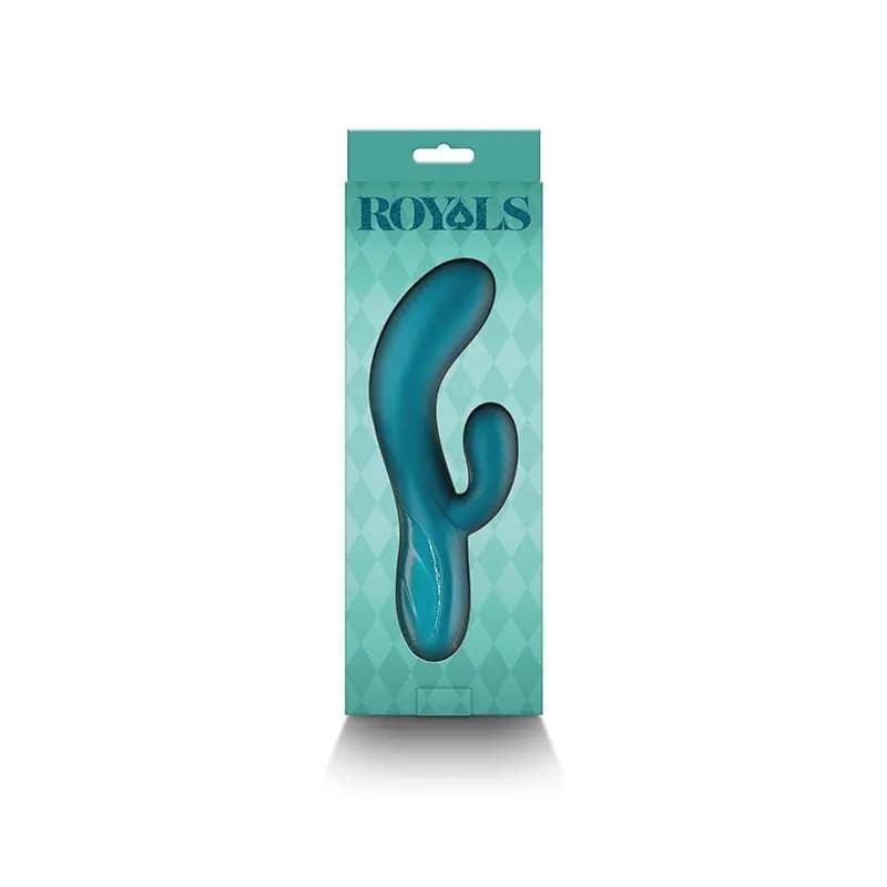 Royals - Regent - Metallic  - Metallic  19.3 cm USB Rechargeable Rabbit Vibrator NS Novelties Discreet Intimate Essentials.