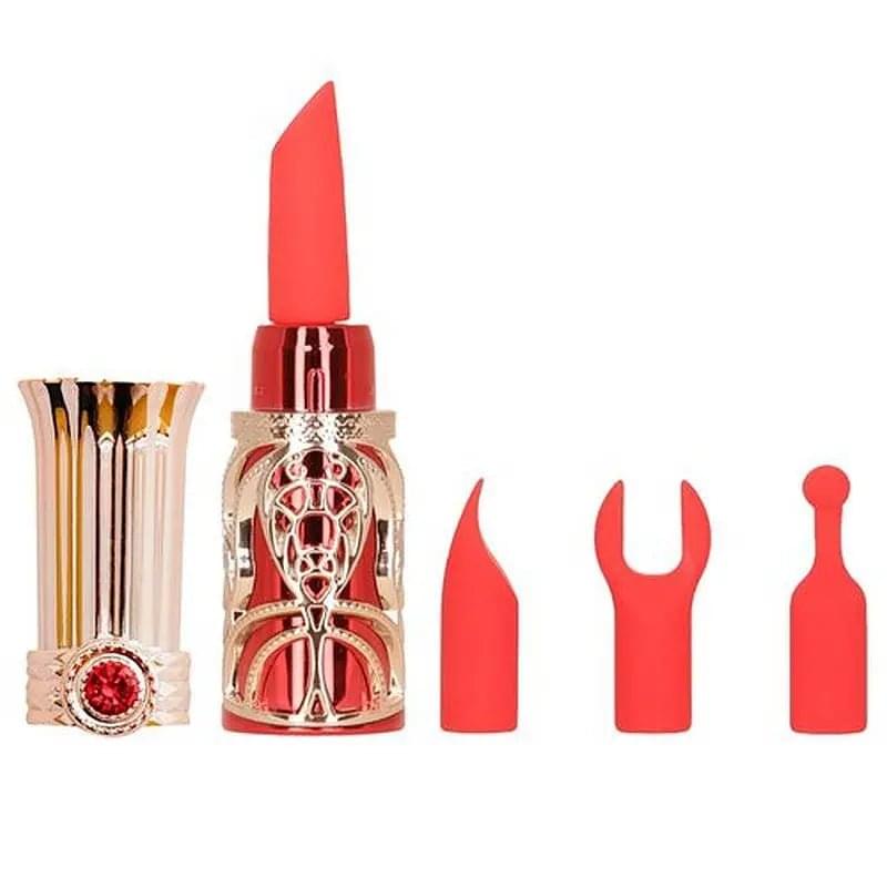 Ruby Kiss 4 In 1 Lipstick Vibrator BMS Discreet Intimate Essentials.