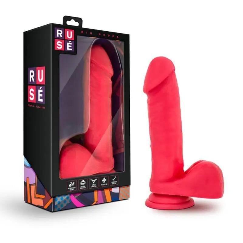 Ruse Big Poppa Cerise Dildo Ruse Discreet Intimate Essentials.