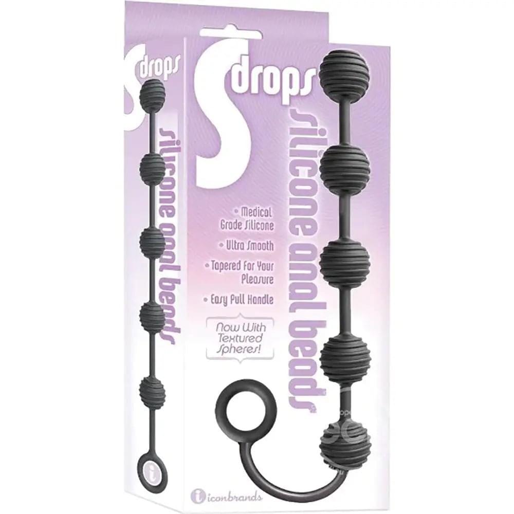 S-Drops Silicone Anal Beads -  Anal Beads Icon Brands Discreet Intimate Essentials.