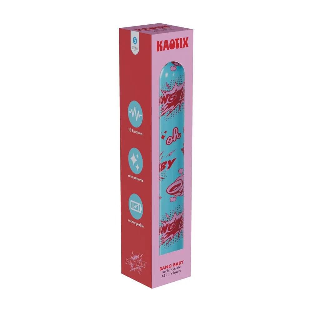 S-LINE Kaotix Bang Baby -  17.8 cm USB Rechargeable Vibrator Shots Toys Discreet Intimate Essentials.