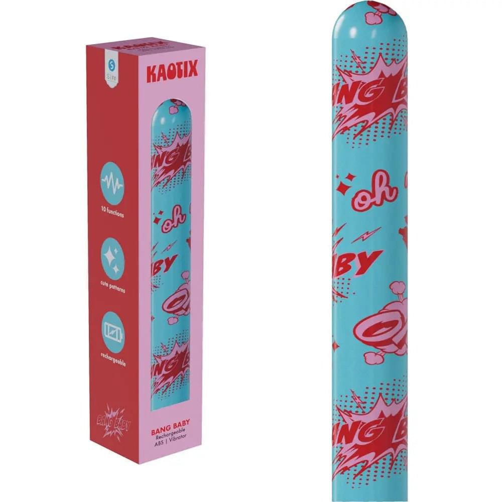 S-LINE Kaotix Bang Baby -  17.8 cm USB Rechargeable Vibrator Shots Toys Discreet Intimate Essentials.