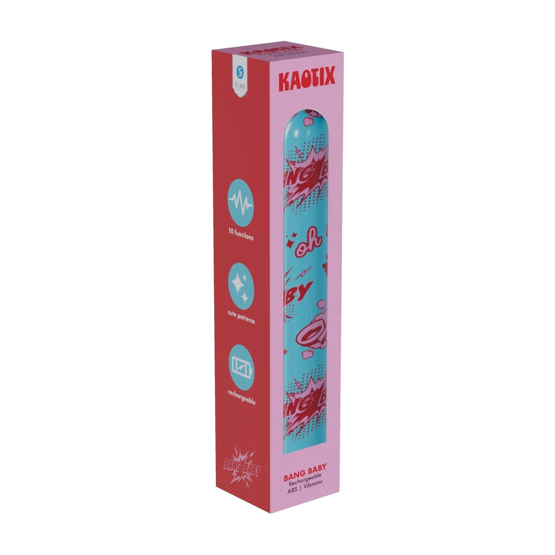 S-LINE Kaotix Display Box - USB Rechargeable Vibrators - Counter Display of 4 x 5 each Shots Toys Discreet Intimate Essentials.