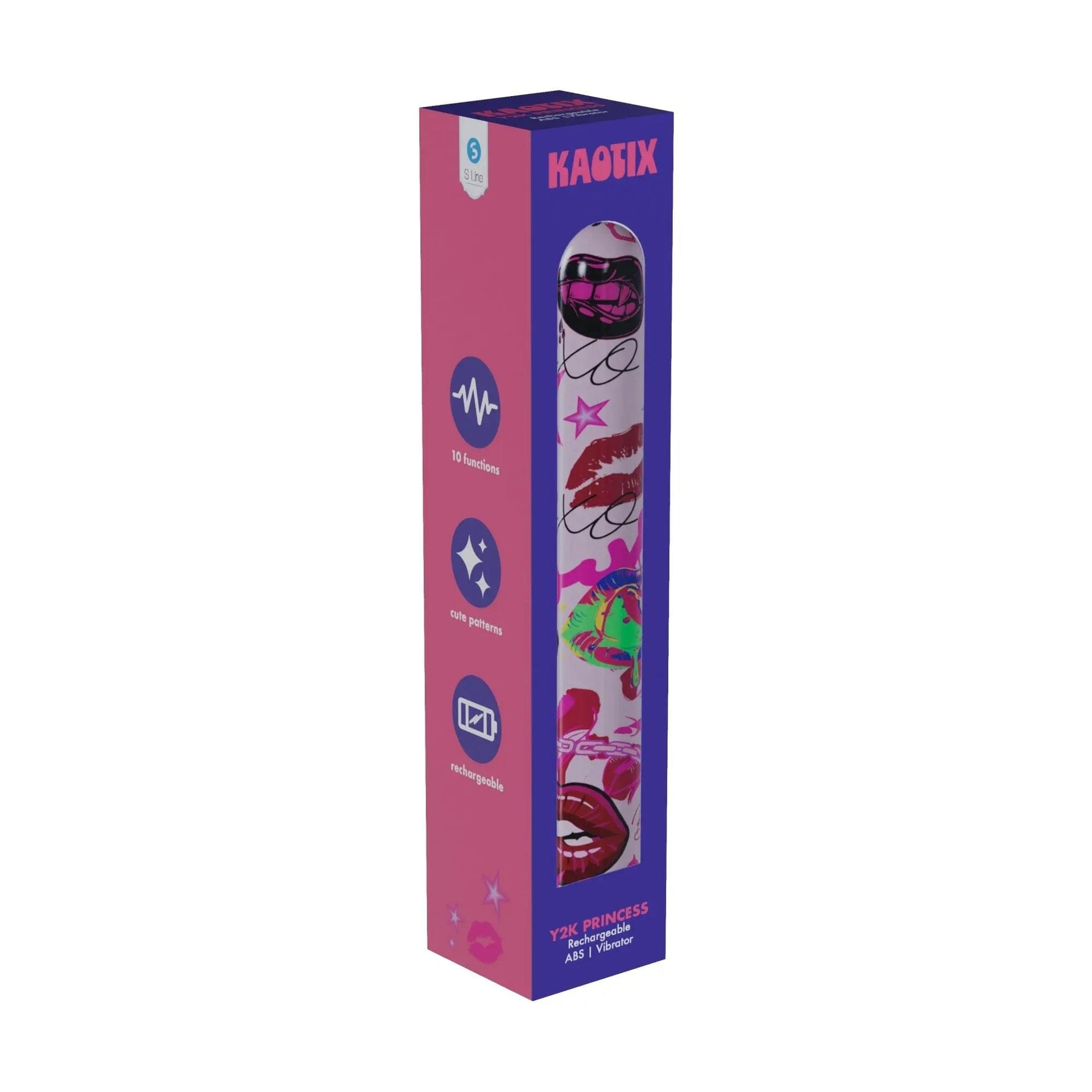 S-LINE Kaotix Display Box - USB Rechargeable Vibrators - Counter Display of 4 x 5 each Shots Toys Discreet Intimate Essentials.