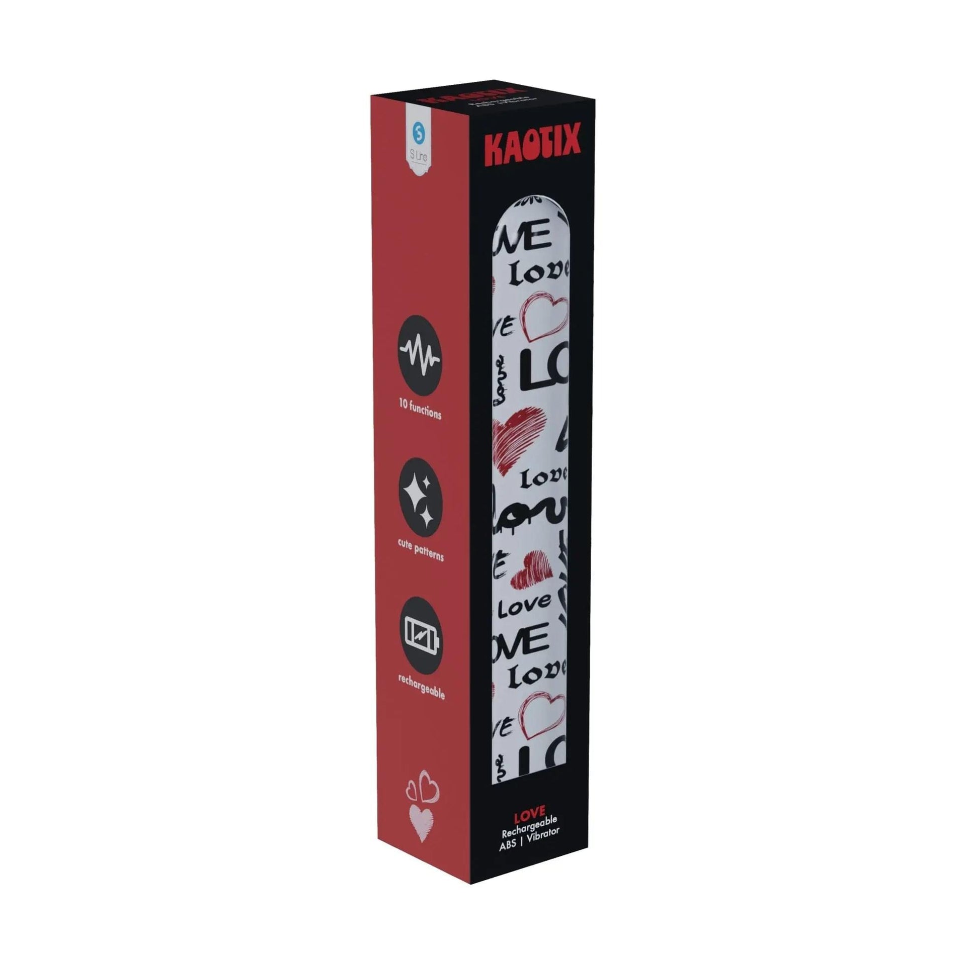 S-LINE Kaotix Display Box - USB Rechargeable Vibrators - Counter Display of 4 x 5 each Shots Toys Discreet Intimate Essentials.