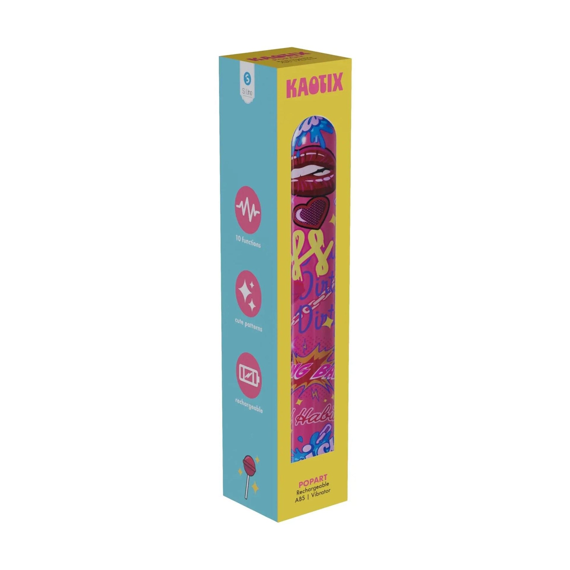 S-LINE Kaotix Display Box - USB Rechargeable Vibrators - Counter Display of 4 x 5 each Shots Toys Discreet Intimate Essentials.