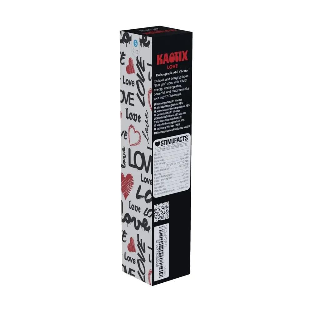S-LINE Kaotix Love -  17.8 cm USB Rechargeable Vibrator Shots Toys Discreet Intimate Essentials.