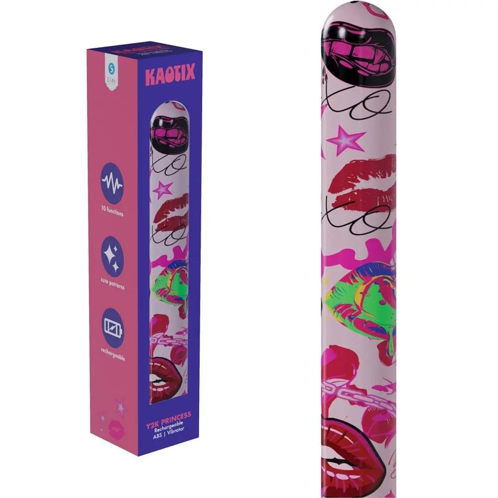 S-LINE Kaotix Y2K Princess - Powder  17.8 cm USB Rechargeable Vibrator Shots Toys Discreet Intimate Essentials.