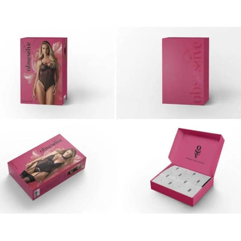 S800 Sheer Stockings Red Obsessive Discreet Intimate Essentials.