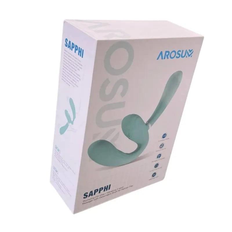 Sapphi Detachable Strapless Strap-on Double Vibrator Arosum Discreet Intimate Essentials.