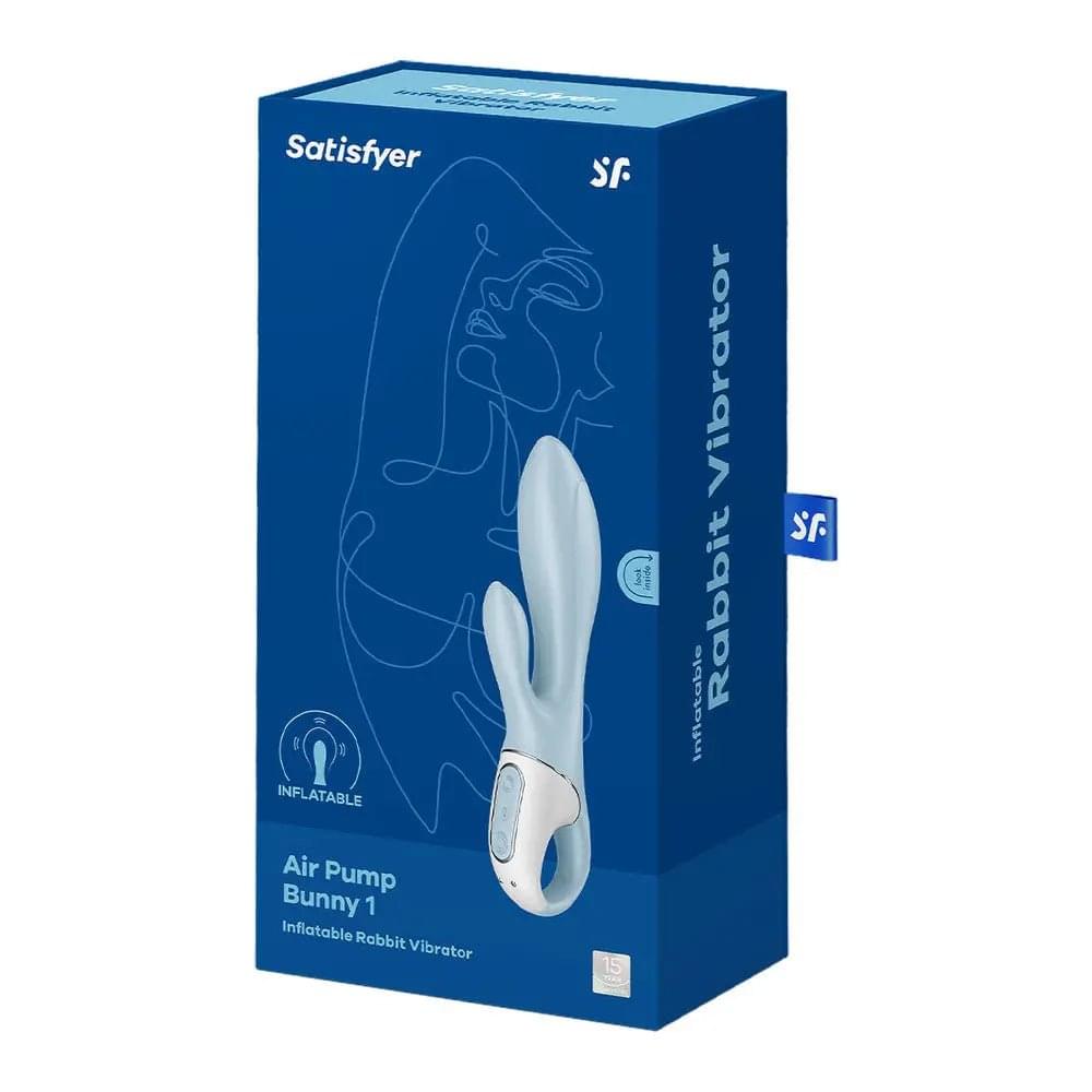Satisfyer Air Pump Bunny 1 -  USB Rechargeable Inflatable Rabbit Vibrator Satisfyer Discreet Intimate Essentials.