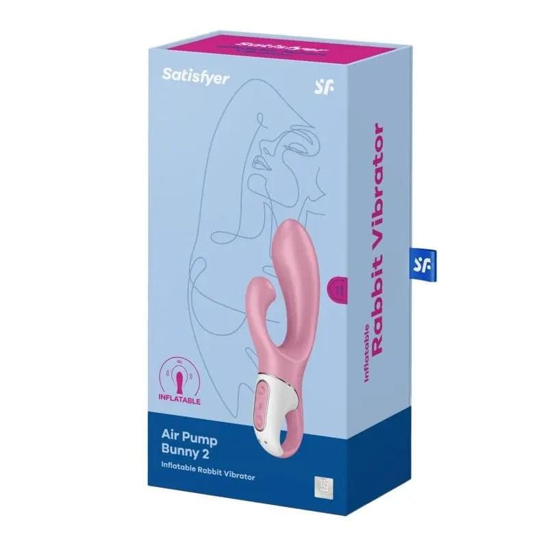 Satisfyer Air Pump Bunny 2 Pink Satisfyer Discreet Intimate Essentials.