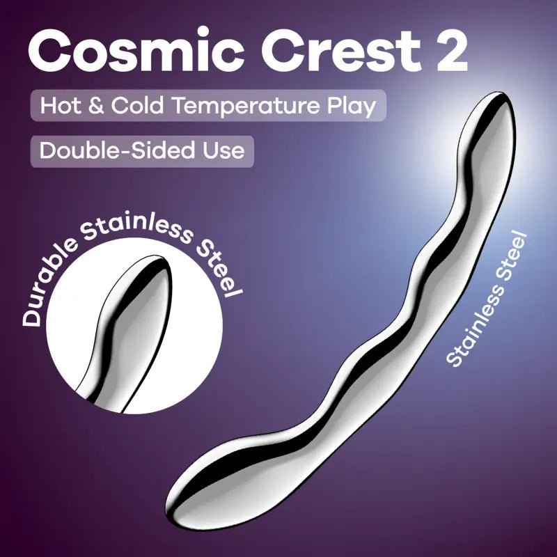 Satisfyer Cosmic Crest 2 Metal Dildo Satisfyer Discreet Intimate Essentials.