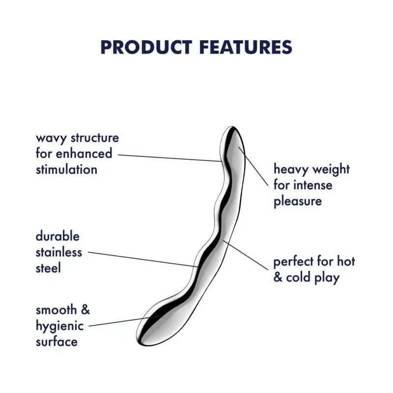 Satisfyer Cosmic Crest 2 Metal Dildo Satisfyer Discreet Intimate Essentials.