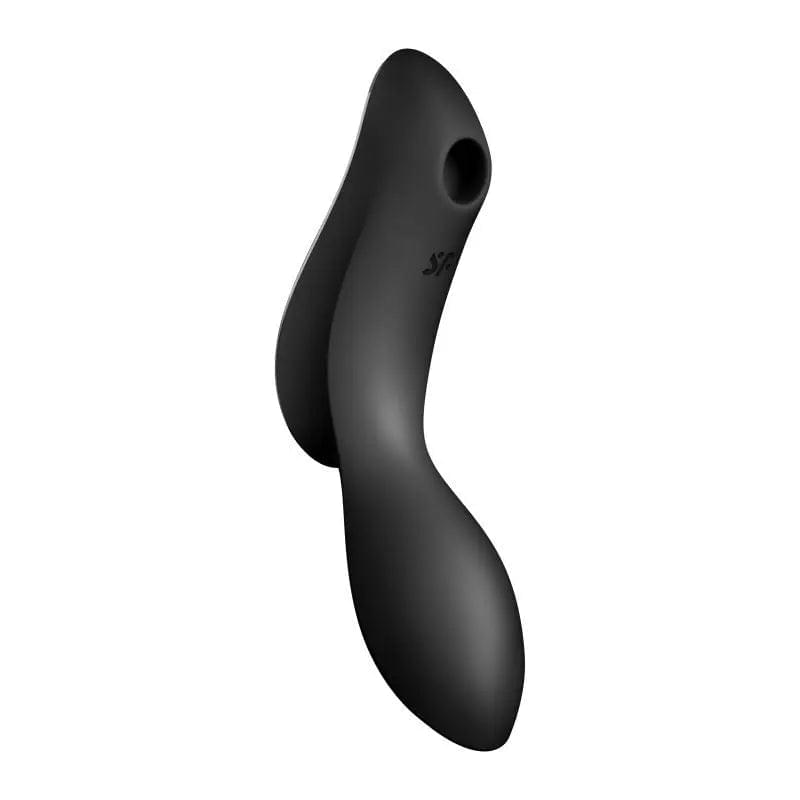 Satisfyer Curvy Trinity 2 Insertable Air Pulse Vibrator Black Satisfyer Discreet Intimate Essentials.