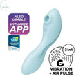 Satisfyer Curvy Trinity 5 -  USB Rechargeable Air Pulse Stimulator & Vibrator with App Control Satisfyer Discreet Intimate Essentials.