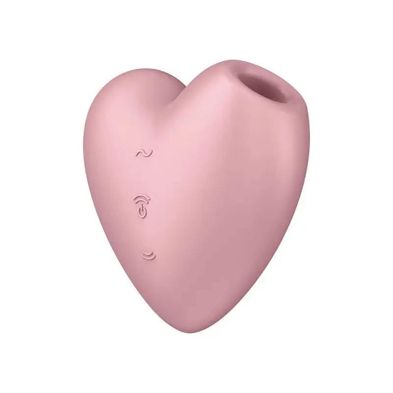 Satisfyer Cutie Heart - Light  - Light  USB Rechargeable Air Pulsation Stimulator with Vibration Satisfyer Discreet Intimate Essentials.