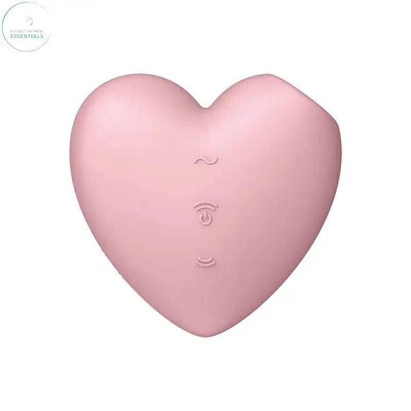 Satisfyer Cutie Heart - Light  - Light  USB Rechargeable Air Pulsation Stimulator with Vibration Satisfyer Discreet Intimate Essentials.