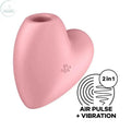 Satisfyer Cutie Heart - Light  - Light  USB Rechargeable Air Pulsation Stimulator with Vibration Satisfyer Discreet Intimate Essentials.