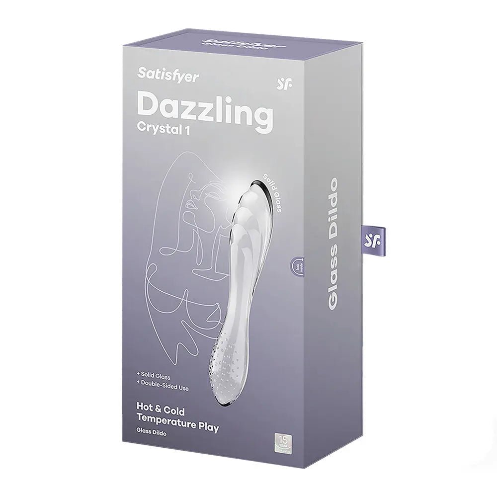 Shop affordable quality Satisfyer Dazzling Crystal 1 - Glass Double Ended Dildo - Discreet Intimate Essentials - GLASS TOYS-PREMIUM - Satisfyer