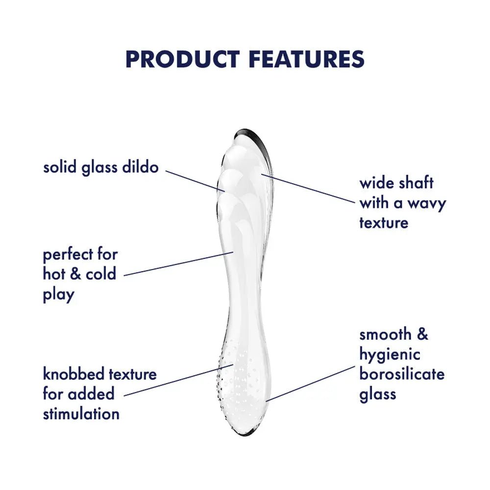 Shop affordable quality Satisfyer Dazzling Crystal 1 - Glass Double Ended Dildo - Discreet Intimate Essentials - GLASS TOYS-PREMIUM - Satisfyer
