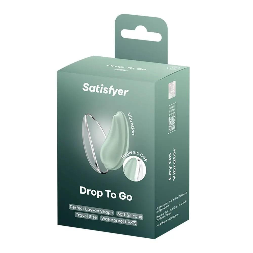 Satisfyer Drop To Go - Mint - Mint  USB Rechargeable Clitoral Stimulator Satisfyer Discreet Intimate Essentials.