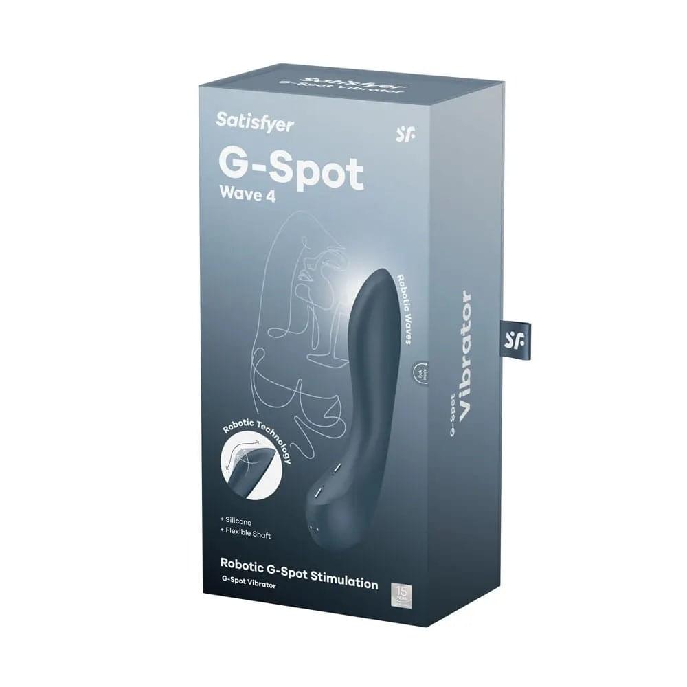 Satisfyer G-Spot Wave 4 - Dark  21 cm USB Rechargeable Vibrator with Robotic G-Spot Stimulation Satisfyer Discreet Intimate Essentials.