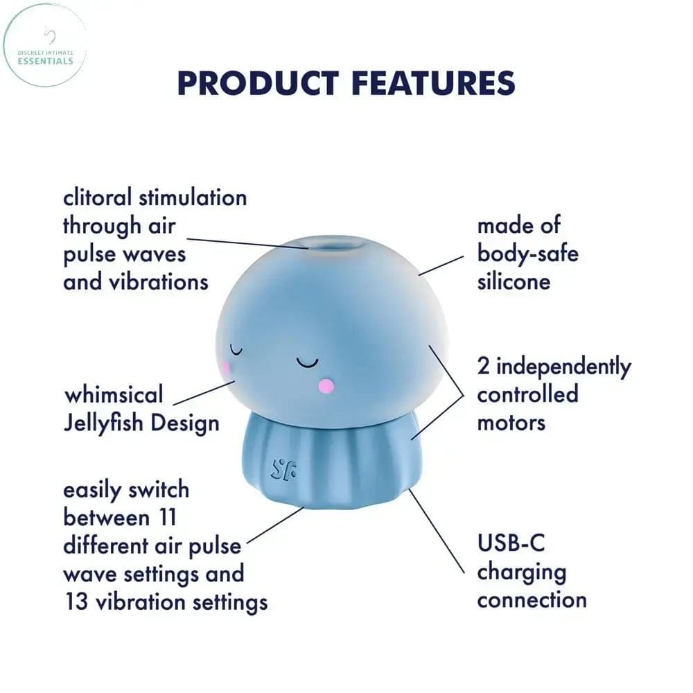 Satisfyer Jelly-cious -  USB Rechargeable Air Pulse Stimulator Satisfyer Discreet Intimate Essentials.