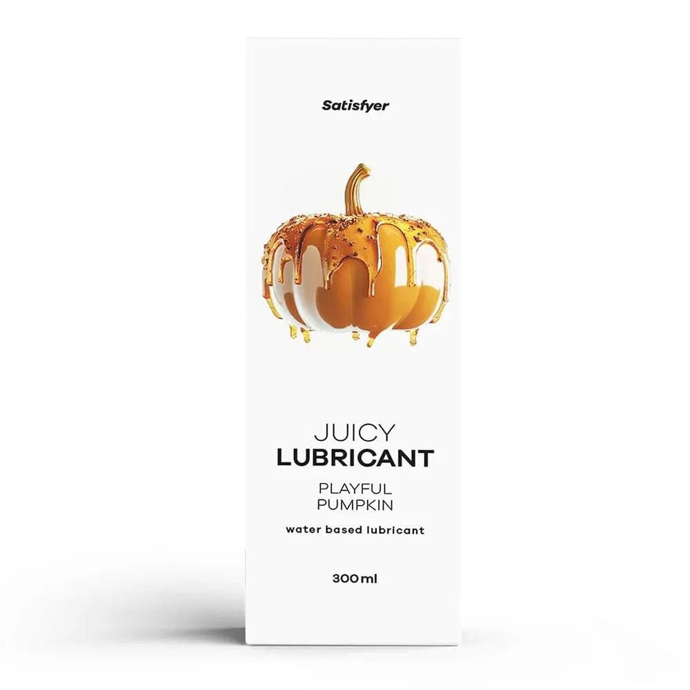 Satisfyer Juicy Lubricant 300 ml Playful Pumpkin - Pumpkin Spice Scented Water Based Lubricant - 300 ml Bottle Satisfyer Discreet Intimate Essentials.