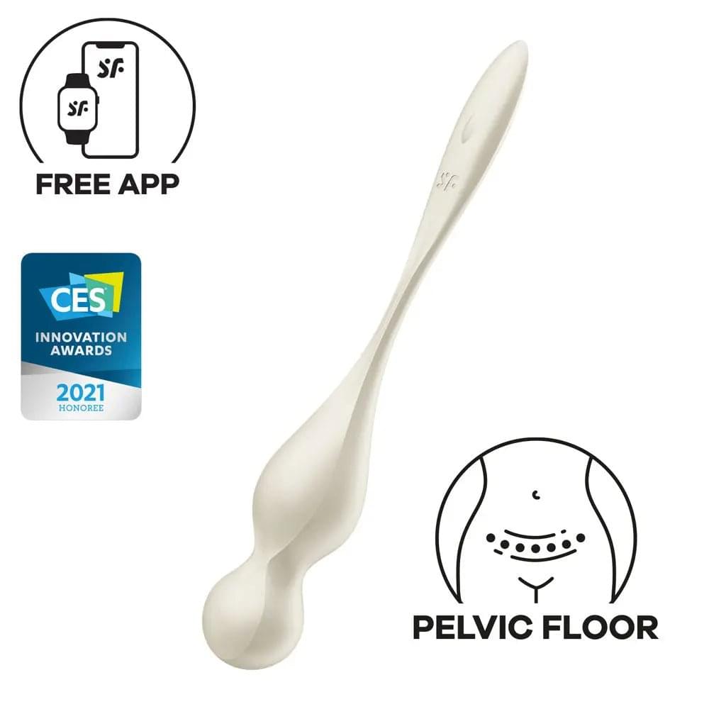 Satisfyer Love Birds 1 -  -  USB Rechargeable Pelvic Floor Trainer with App Control Satisfyer Discreet Intimate Essentials.